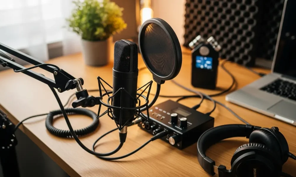 sprzęt do podcastów