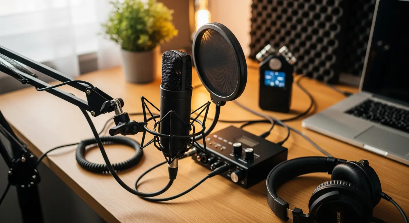 sprzęt do podcastów